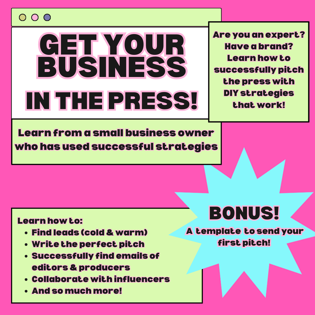 Get Your Business in the Press - One Hour Online Course!