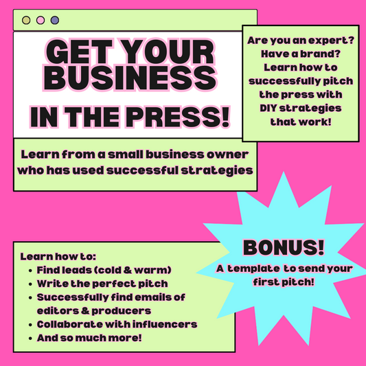 Get Your Business in the Press - One Hour Online Course!